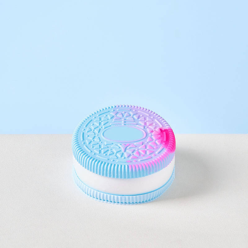 Blue-white Cookie Sandwich Taba Squishy