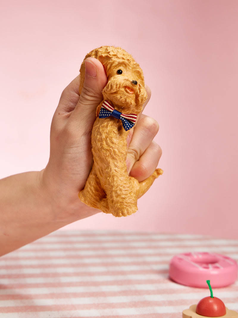Alternative view of Flocked Poodle Dog Taba Squishy