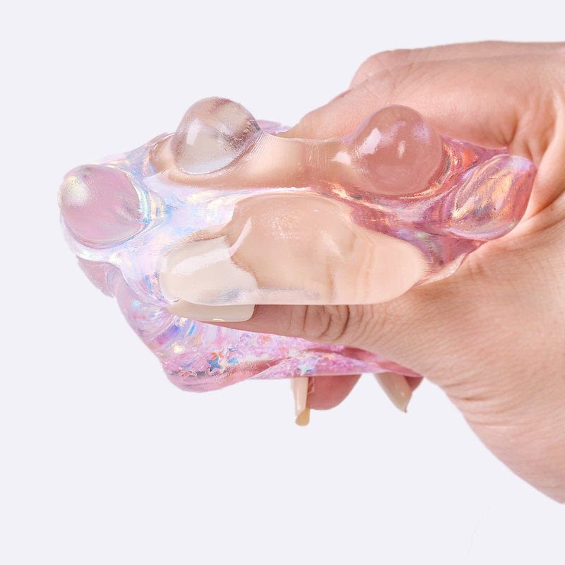 Alternative view of 100g Blingbling Transparent-purple Paw Taba Squishy
