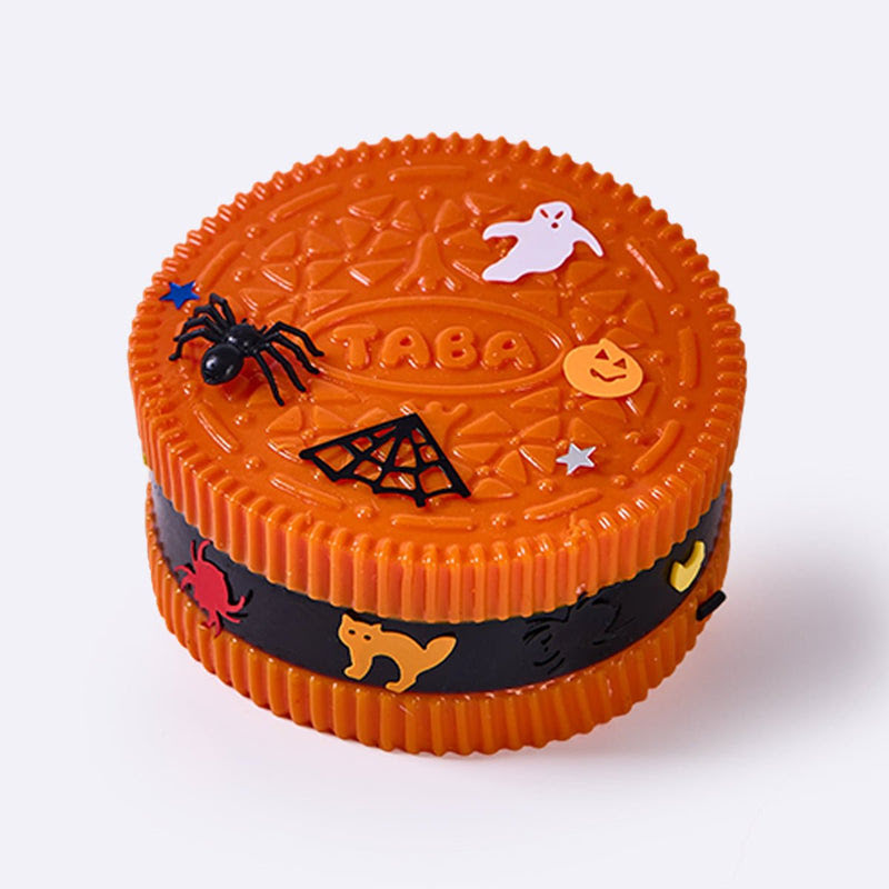 Alternative view of 220g Orange-black Sandwich Cookie Taba Squishy