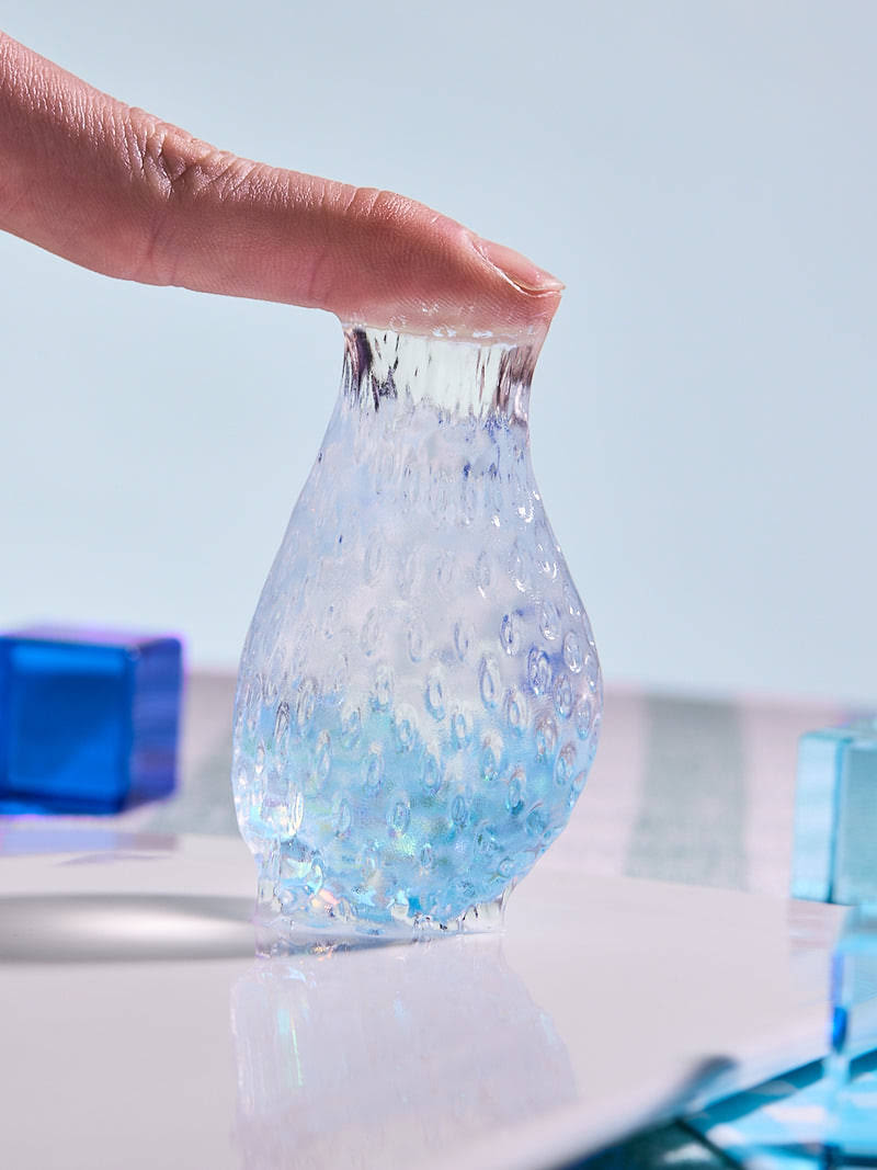 Alternative view of Blingbling Blue Little Strawberry Taba Squishy