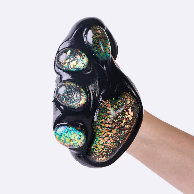 Alternative view of Jumbo Black-bling Paw Taba Squishy
