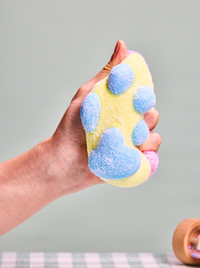 Alternative view of Flocked Big Paw Taba Squishy