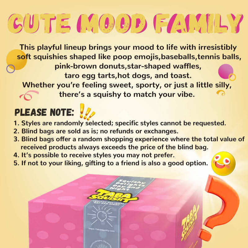 Alternative view of Cute Mood Blind Bag Taba Squishy