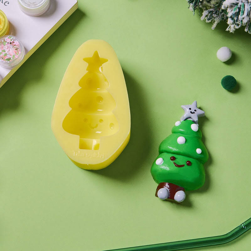 Alternative view of Cute Christmas Tree Taba Squishy DIY Mold Set