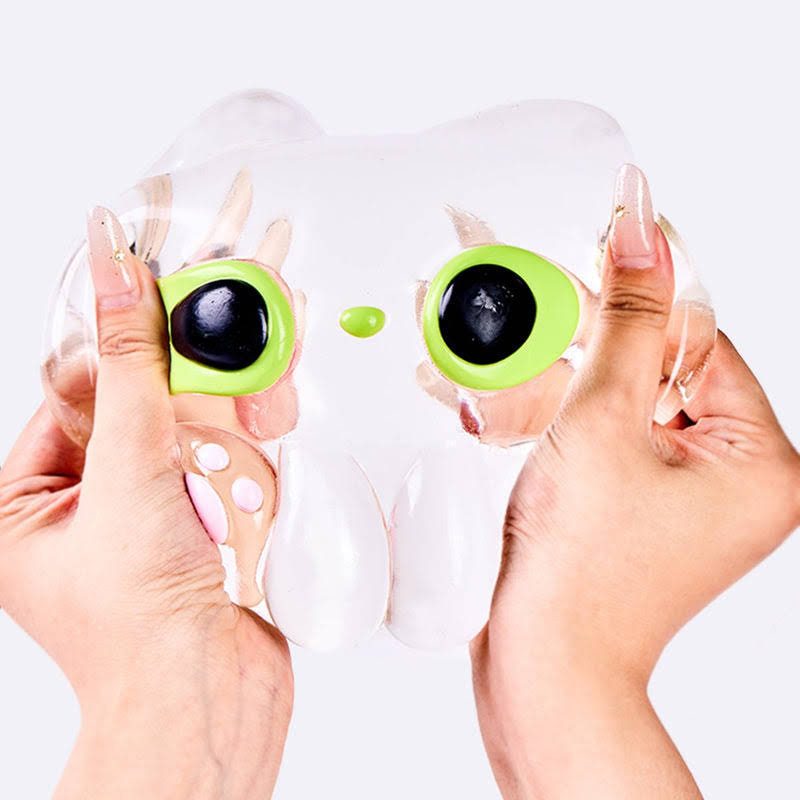 Alternative view of Jumbo Clear Cat Kitten Taba Squishy