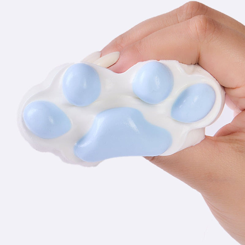 Alternative view of 100g White-blue Paw Taba Squishy