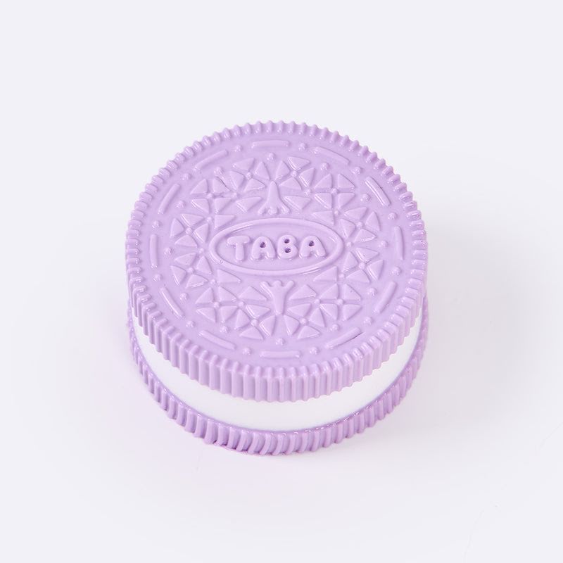 60g Purple-white Sandwich Cookie Taba Squishy