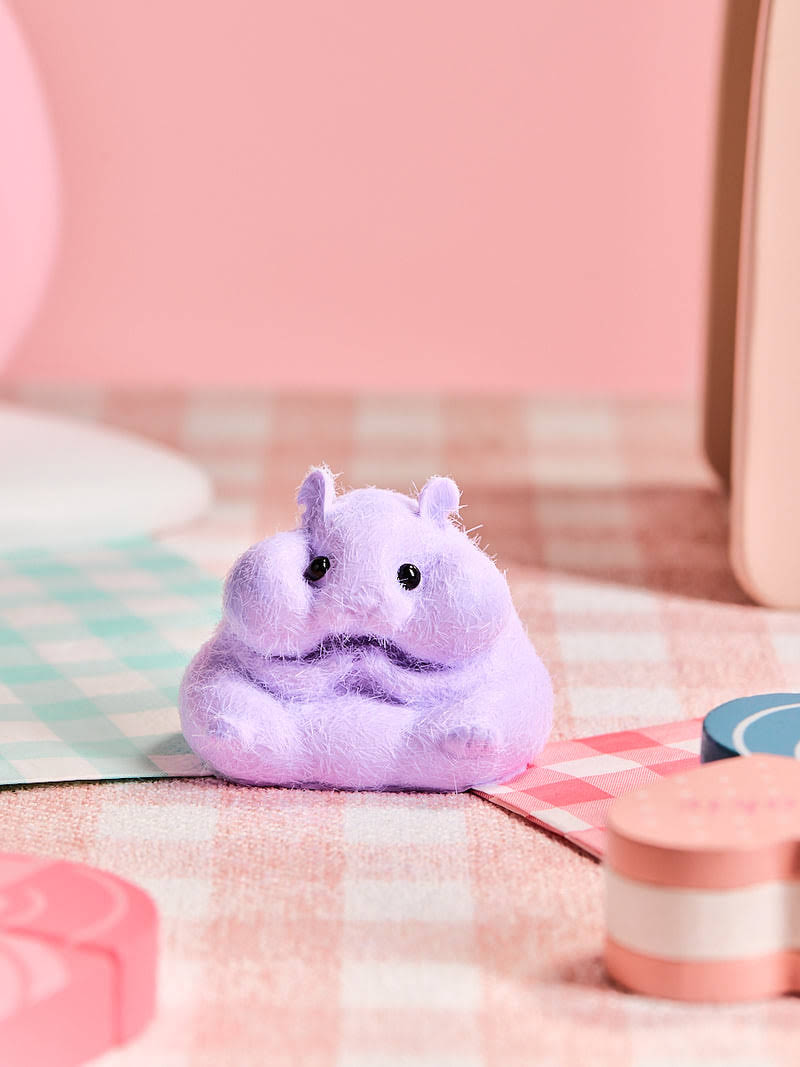 Alternative view of Flocked Hamster Taba Squishy