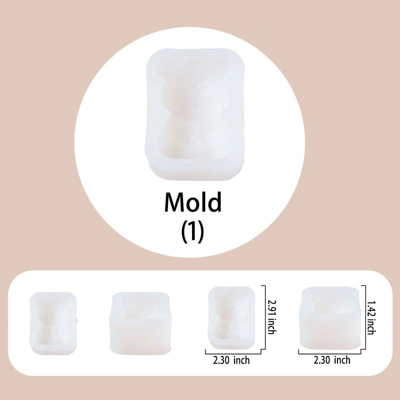 Alternative view of Butter Bear Taba Squishy DIY Mold Set
