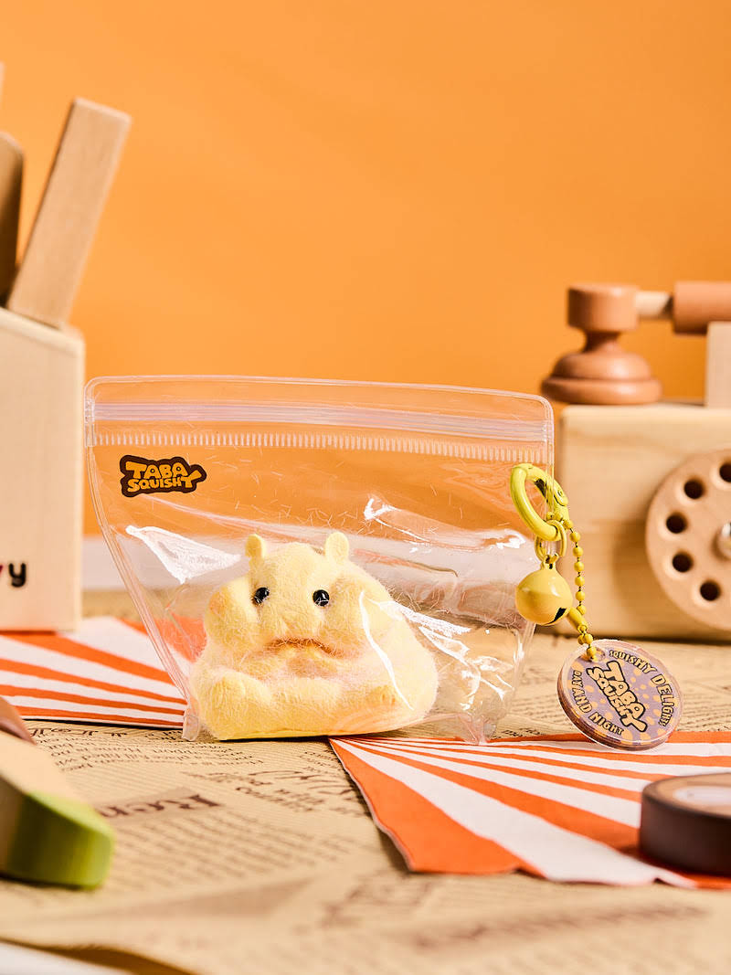 Alternative view of Flocked Hamster Taba Squishy
