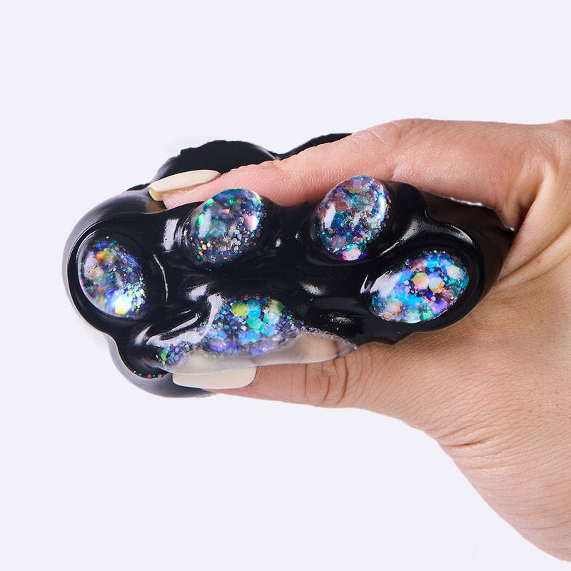 Alternative view of 100g Black-bling Paw Taba Squishy