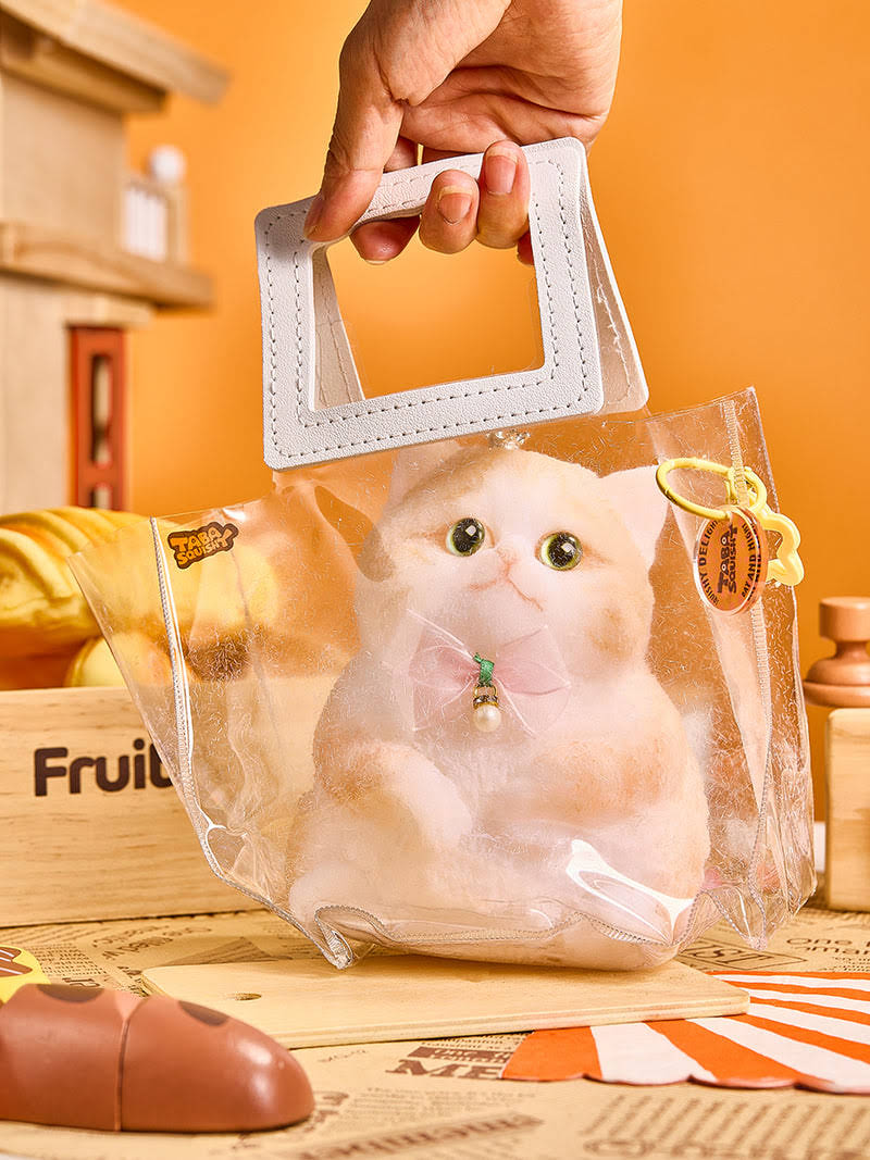 Alternative view of Flocked Jumbo Kitty Cat Taba Squishy