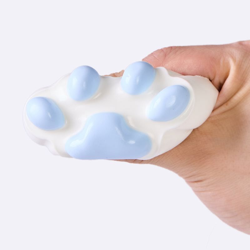 Alternative view of 100g White-blue Paw Taba Squishy