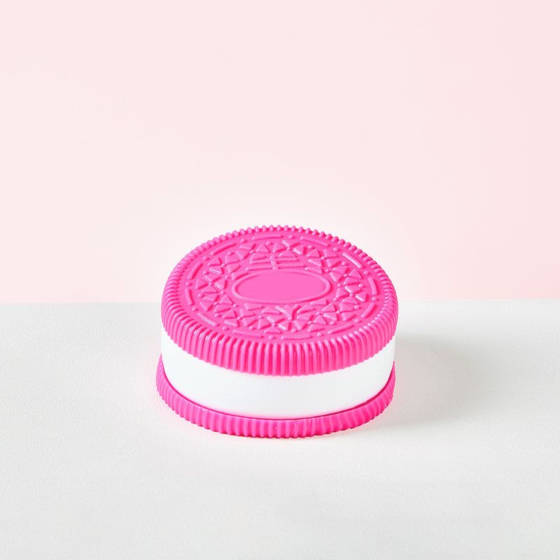 Fuchsia-white Cookie Sandwich Taba Squishy