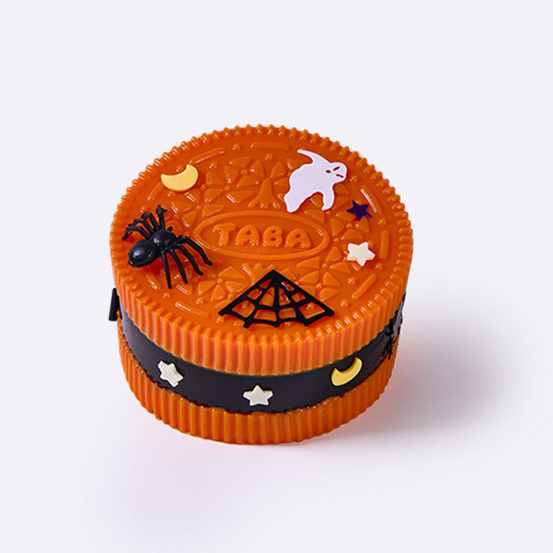 Alternative view of 110g Orange-black Sandwich Cookie Taba Squishy