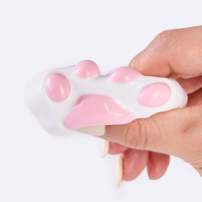 Alternative view of 45g White-pink Paw Taba Squishy